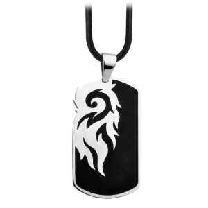 Fire Steel, Men’s Stainless Steel Pendants, Fire motif