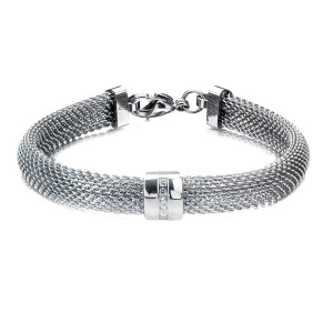 Chunky Mesh Fire Steel, Stainless Steel Bangles
