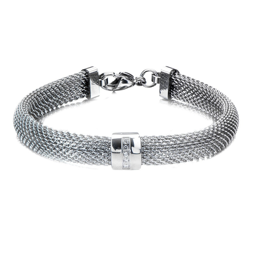 Indulge in Stainless Steel Mesh Bangles, by Fire Steel