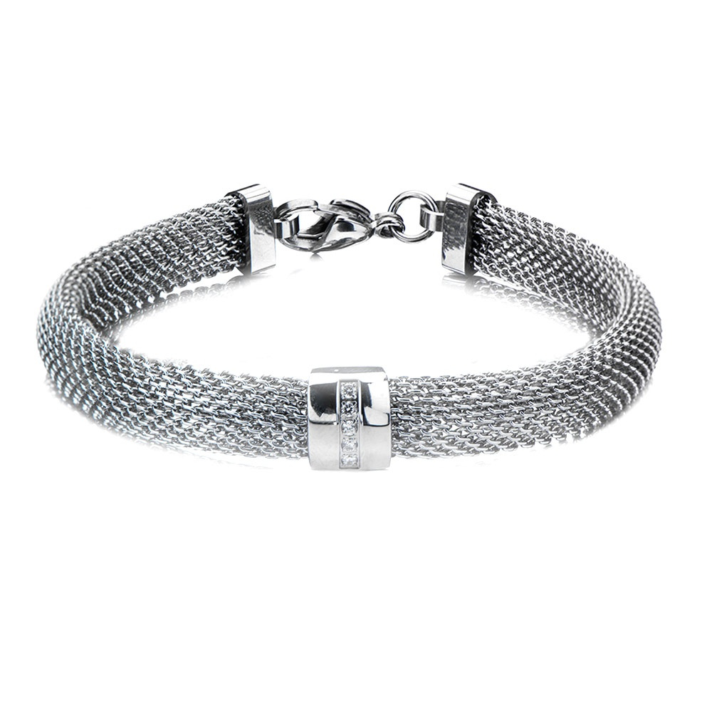 Fire Steel, Stainless Steel Bangles, Mesh finishings