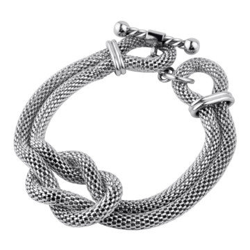 Twist and turn with Rope Fire Steel Stainless Steel Bracelets