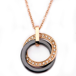 Fire Steel, Rose gold Stainless Steel Jewellery Sets, Necklace