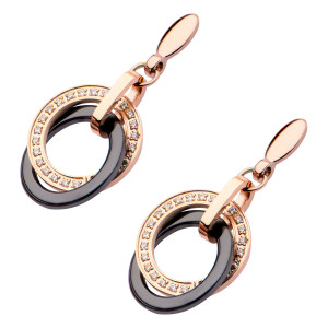 Fire Steel, Gold Stainless Steel Jewellery Sets, Hoop Earrings